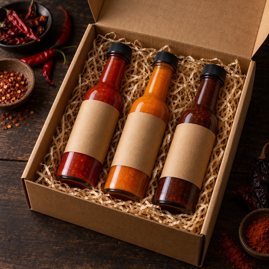 The Trio Gift Box in kraft packaging